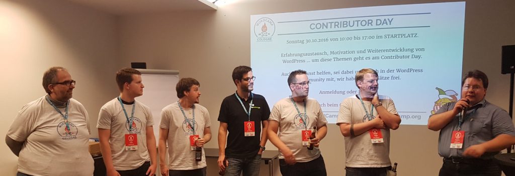 Die Organisatoren des WordCamp Köln 2016