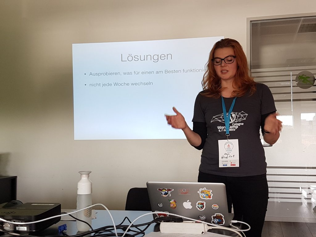 Maja Benke berichtet auf dem WordCamp Köln von ihren Erfahrungen als Digitale Nomadin